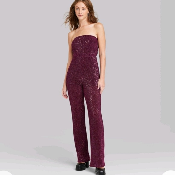 Women's Wild Fable Sequin Tube Jumpsuit -XX-Large NEW without tag - Picture 2 of 7
